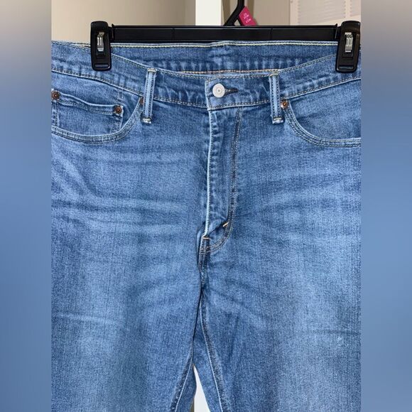 MENS Levi's Blue Straight Jeans Classic Style - Picture 2 of 8